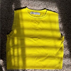 Zara Vibrant Yellow Tank Top